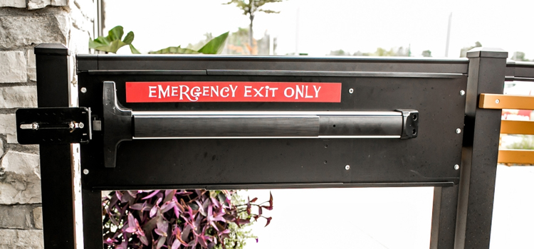 emergency push bar installation in Lincoln
